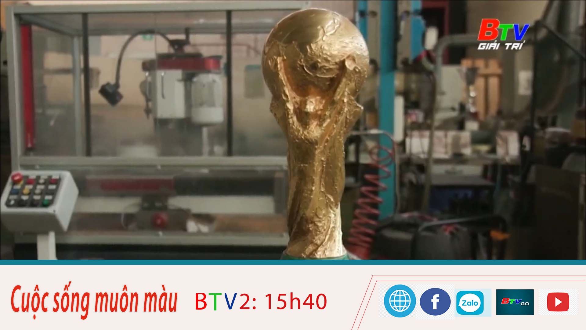 Thăm xưởng chế tạo Cúp vàng cho World Cup 2022